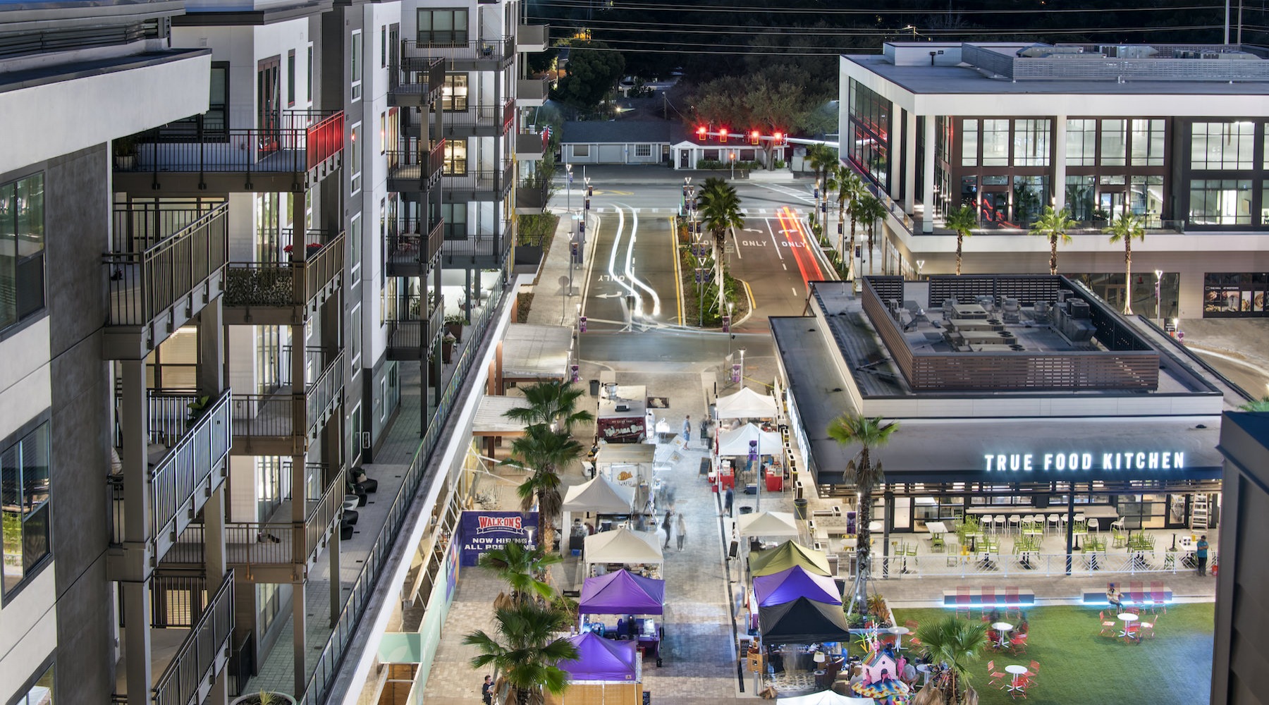 Aerial view of the Midtown Tampa retail 